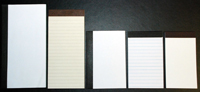 Memo Pad Refill Sizes